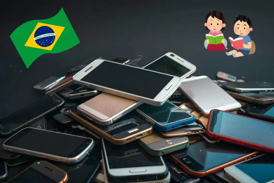 Brasil prohíbe el uso de celulares en escuelas.