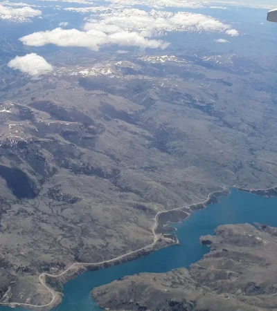 Embalse Alicura, en el límite entre Neuquén y Río Negro.