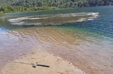 Impactante video: fenómeno natural sorprendió a turistas en el lago Nompehuen