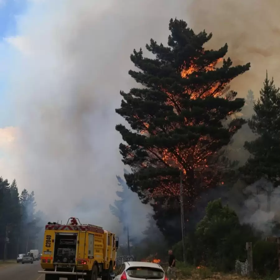 Incendio en Epuyén.