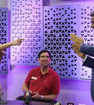 Imagen: captura de video de una entrevista de Michelo a Nicolás Maduro.