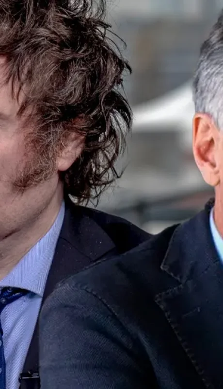 El presidente Javier Milei y Mauricio Macri, titular del PRO. (Imagen: web)