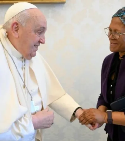 El Papa recibió al presidente del Comité Mundial de Seguridad Alimentaria. (Fotografía: Agencia NA/Vatican News)