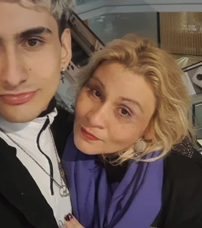 La víctima y su hijo, sindicado como el autor de la muerte.