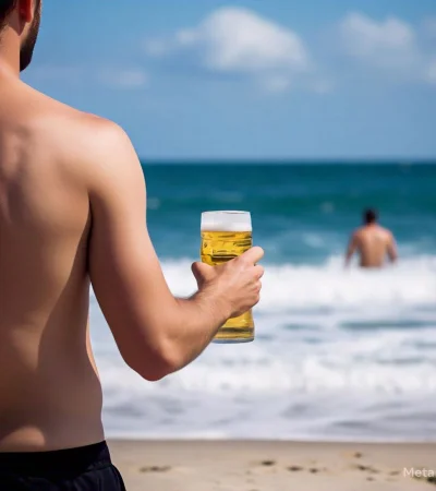 Tendrá que pagar una multa por tomar cerveza en la playa.