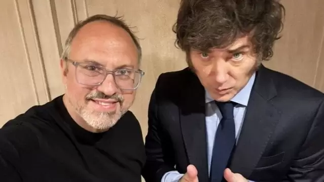 Valenzuela con Javier Milei