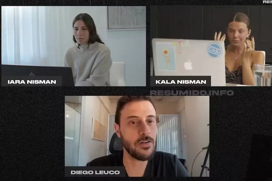 Las hijas de Nisman en Luzu TV con Diego leuco