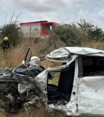 Accidente en Navarro.