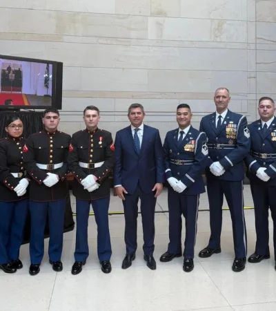El gobernador de San Juan, Marcelo Orreglo, en el Capitolio.