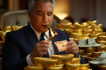 Los diez milmillonarios más ricos, ganaron 100 millones de dólares por día en 2024