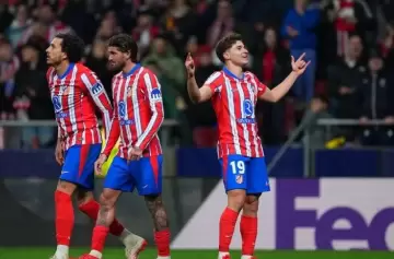 Julián Álvarez le dio la victoria a Atlético de Madrid ante el Leverkusen