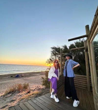 Florencia Kirchner mostró en redes la vacaciones junto a su madre y su hija.