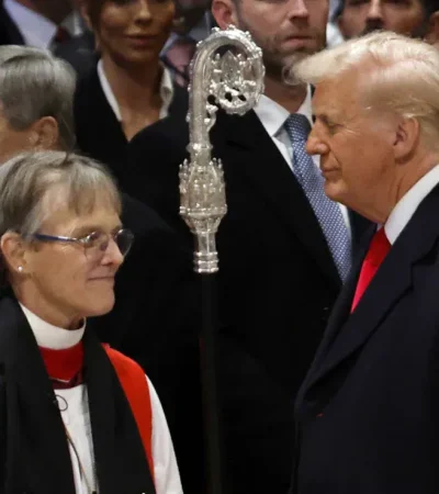 Mariann Edgar Budde y Donald Trump.