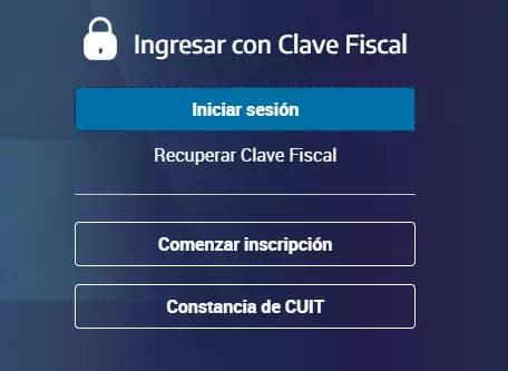 El ingreso en la página web oficial de ARCA