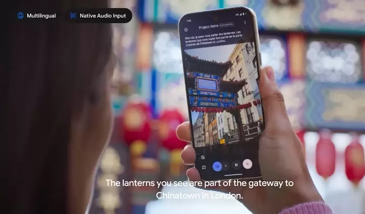 Se podrá hablar con Project Astra a través de la cámara.