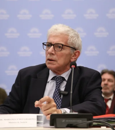 El ministro de Justicia Cúneo Libarona. (Foto: archivo web)