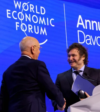 El Presidente habló en Davos/