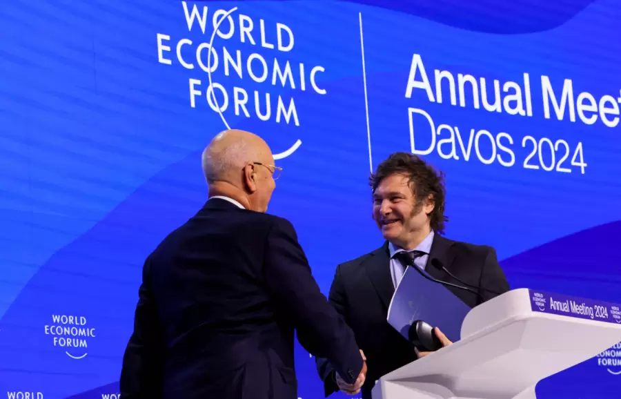 El Presidente habló en Davos/