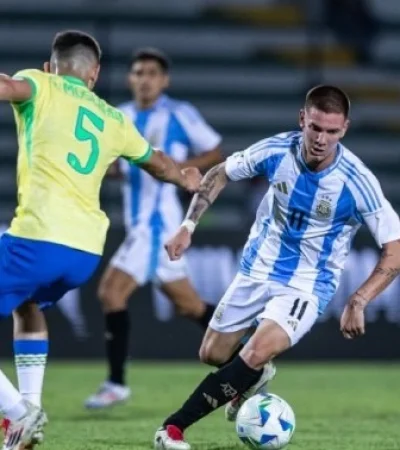 Argentina goleó a Brasil en el Sudamericano Sub 20