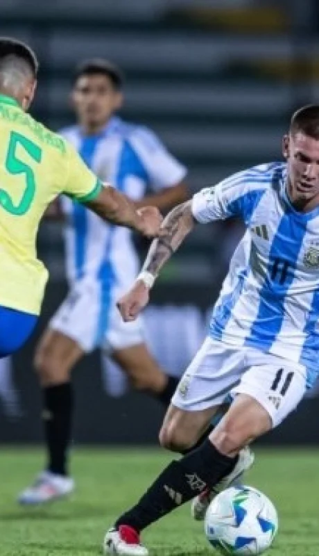 Argentina goleó a Brasil en el Sudamericano Sub 20