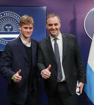 Marco Palazzo y Manuel Adorni. Foto: Instagram / marcopalazzov