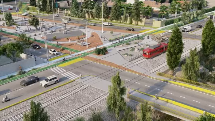 Importante cruce de vías y rutas