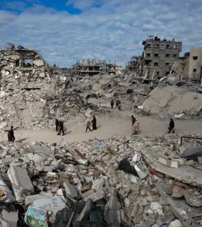 Un país arrasado por los bombardeos