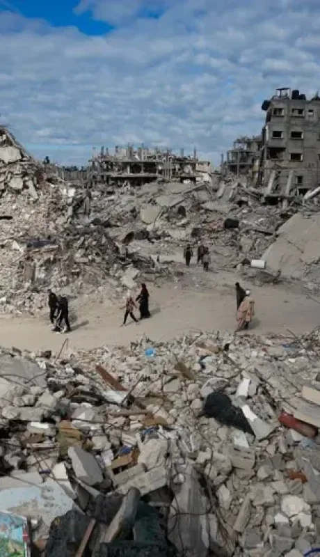 Un país arrasado por los bombardeos