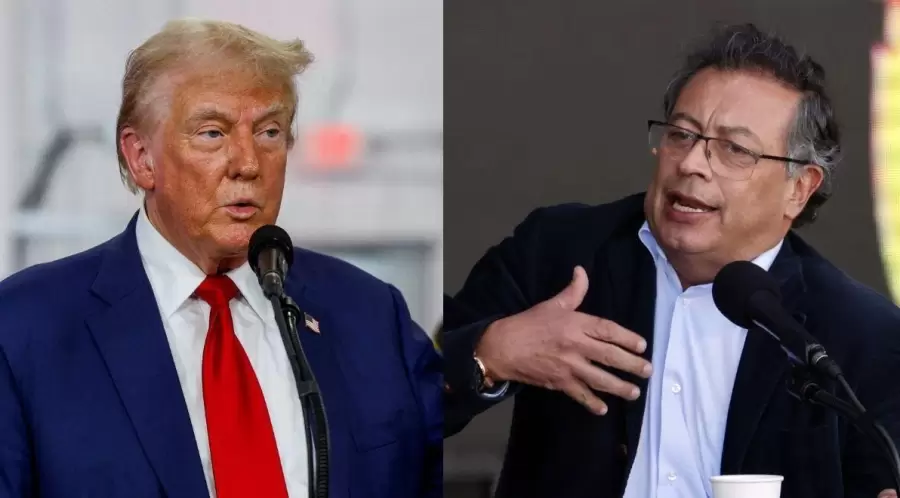 Donald Trump y Gustavo Petro