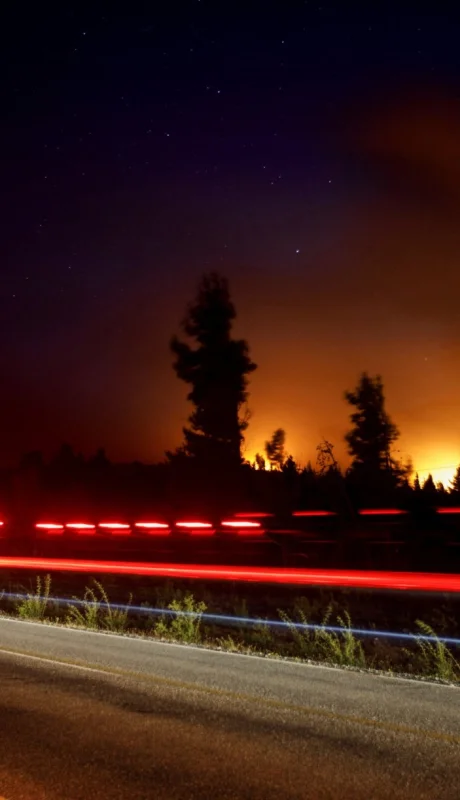 Incendios en la Patagonia.