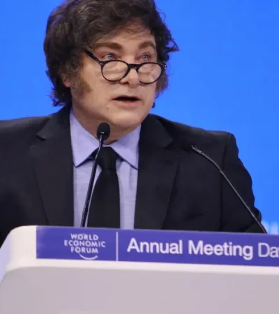 Javier Milei en el Foro de Davos 2025