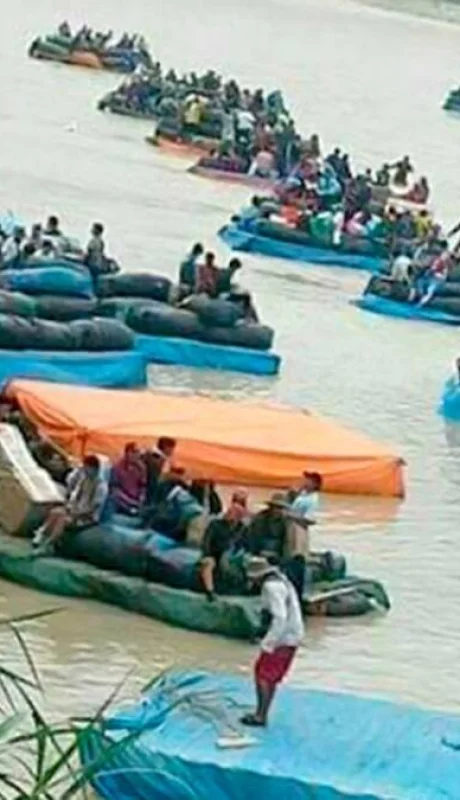 El río Bermejo es un curso de agua liberado a la altura de la localidad salteña de Aguas Blancas.