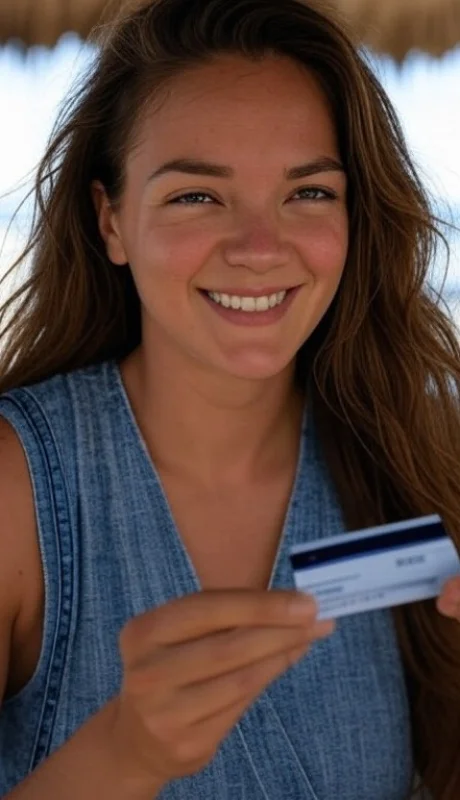 Pago con tarjeta de crédito en el exterior.