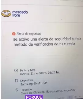 Alerta de seguridad