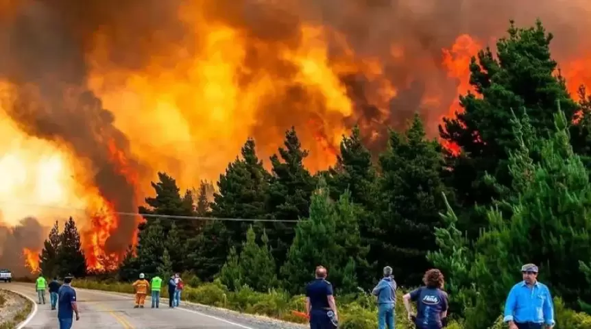 Incendios en la Patagonia