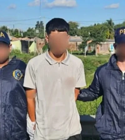 Uno de los dos jóvenes detenidos por la Policía Federal. (Foto: web)