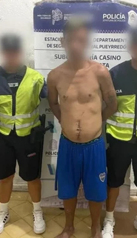 El sujeto fue alojado en la cárcel de Batán.