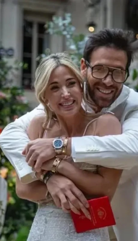 Jésica Cirio el día de su casamiento con Elías Piccirillo