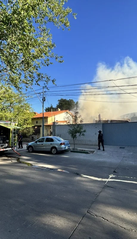 El galpón en el que comenzaron las llamas.