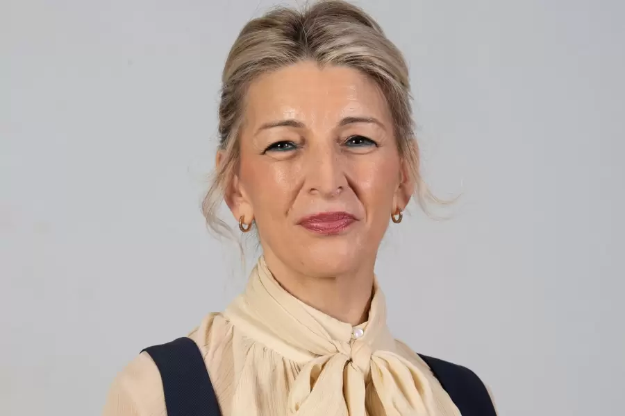 Yolanda Díaz Pérez, vicepresidenta segunda del Gobierno y ministra de Trabajo y Economía Social.