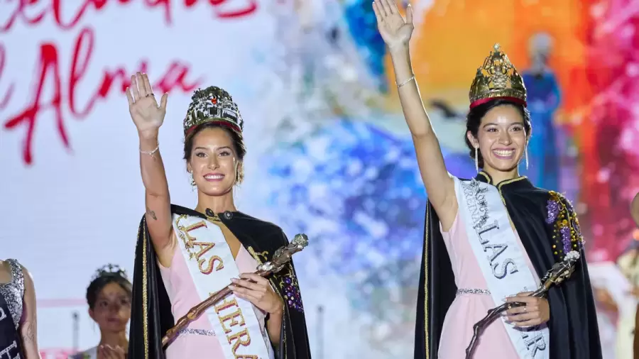 Alejandrina Funes, reina de Las Heras 2025. Representó al distrito de Capdeville.