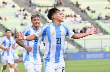 El Sub 20 argentino arrancó con un triunfo ante Chile en Caracas