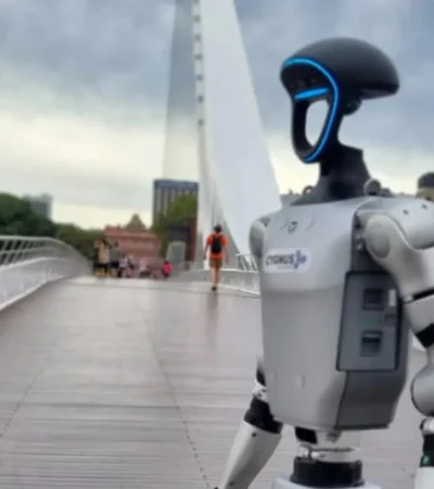 Robot en Puerto Madero.