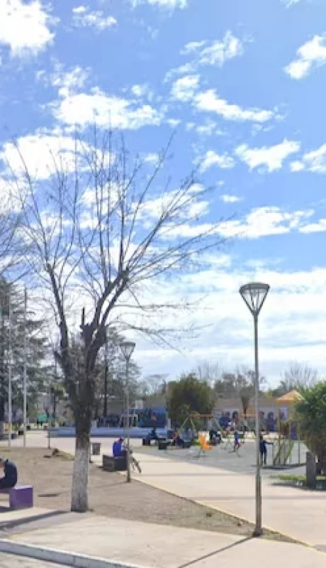 La plaza en la que los hermanos se habían juntado con sus amigos, en el partido de La Matanza.