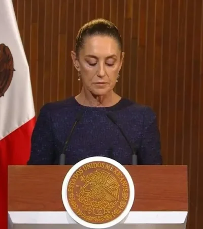 Sheinbaum dejó frases: "Cualquier intención de afectar nuestro derecho de ser una tierra soberana, se topará con un pueblo que sabe luchar".