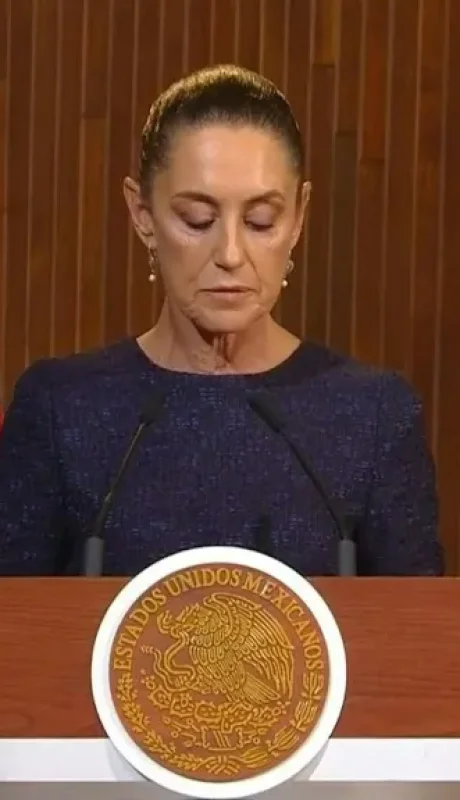 Sheinbaum dejó frases: "Cualquier intención de afectar nuestro derecho de ser una tierra soberana, se topará con un pueblo que sabe luchar".