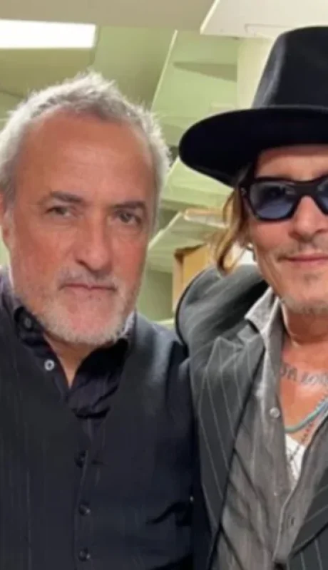 Corcho Rodríguez y Johnny Depp. Amigos y socios.