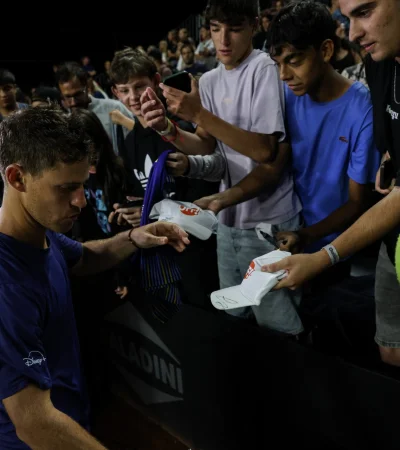 El Peque fue vitoreado por el público rosarino