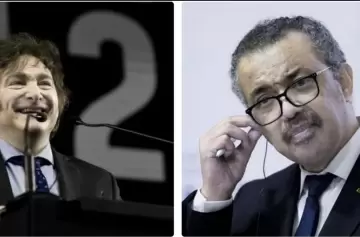 El presidente Milei va por la cabeza del director de la OMS