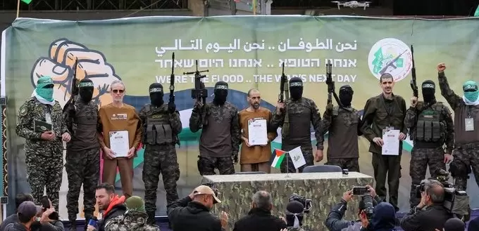 Rehenes liberados por Hamás